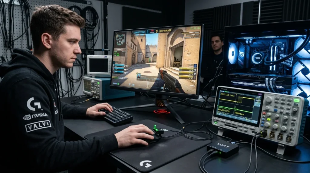 CS2 Input Latency Benchmark NVIDIA Reflex v2 vs AMD Anti-Lag 2 on 540Hz