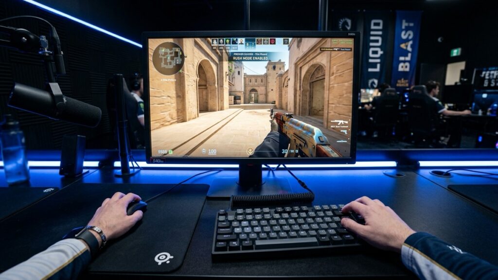 CS2 pro player setup testing Premier Rush Mode update on Mirage